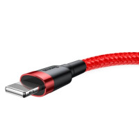 Кабель Baseus Cafule Cable USB For Lightning 1.5A 2m Red+Red (Колір 7070) - фото № 2