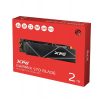 Накопичувач SSD M.2 ADATA GAMMIX S70 BLADE 2TB 2280 PCIe 4x4 NVMe 3D NAND Read/Write:7400/6800 MB/sec  - фото № 2