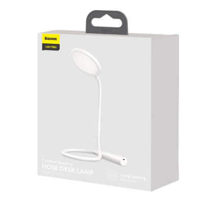 Світильник Baseus Comfort Reading Charging Uniform Light Hose Desk Lamp White - зображення 2