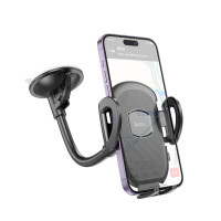 Автотримач для телефона HOCO H10 General car holder(windshield) Black (Колір 7073) - фото № 2