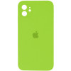 Чохол для смартфона Silicone Full Case AA Camera Protect for Apple iPhone 12 24,Shiny Green