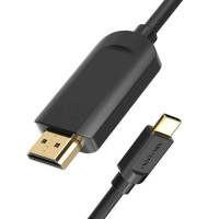 Кабель Vention Type-C to HDMI 4K 30Hz Cable 1M Black (CGUBF) (Цвет 7073) - фото № 3