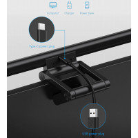 Лампа для монітора Baseus i-wok Series USB Asymmetric Light Source Screen Hanging Light (fighting) Pro Black (Колір Black) - фото № 5
