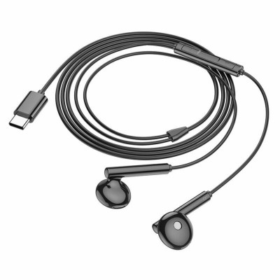 Навушники BOROFONE BM82 Art music digital earphones with mic Type-C Black (BM82CB) - изображение 3