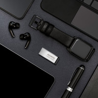 Флеш-накопичувач A-DATA USB 3.2 UR 350 128Gb Silver/Black (Цвет Черный) - фото № 6