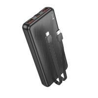 Зовнішній акумулятор BOROFONE BJ57 Graceful 22.5W+PD20W fully compatible power bank with cable (10000mAh) Black (Цвет 7073), Атикул k55352 |  купить на VILKI.NET - фото № 1