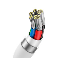 Кабель Baseus Superior 2 USB4 Full-Function Fast Charging Cable USB-C to USB-C 240W 5.9ft Moon White (Колір Moon-White) - фото № 6
