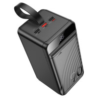 Зовнішній акумулятор HOCO J123D Element 22.5W+PD20W fully compatible power bank with digital display(90000mAh) Black (Цвет Черный) - фото № 6