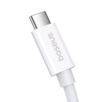 Кабель Baseus Superior 2 USB4 Full-Function Fast Charging Cable USB-C to USB-C 240W 5.9ft Moon White (Колір Moon-White) - фото № 4