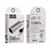 USB-хаб HOCO HB1 4USB Line machine Tarnish (Тьмяний)- № 5