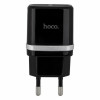 Мережевий зарядный пристрій HOCO C12 Smart зарядное устройство с двумя USB-портами, черный (6957531063094)