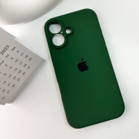 Чохол для смартфона Silicone Full Case AA Camera Protect for Apple iPhone 16 31,Dark Green (Колір Dark-Green) - фото № 6