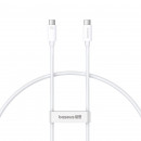Кабель Baseus Superior 2 USB4 Full-Function Fast Charging Cable USB-C to USB-C 240W 5.9ft Moon White