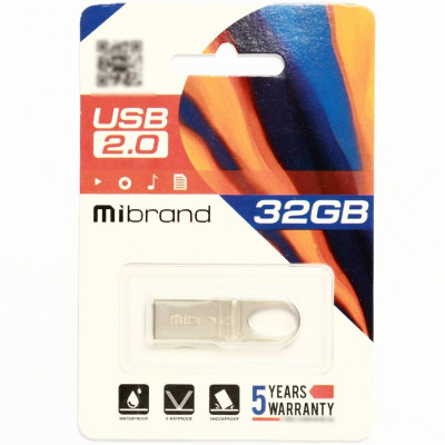 Flash Mibrand USB 2.0 Irbis 32Gb Silver - изображение 2