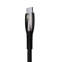 Кабель Baseus Glimmer Series Fast Charging Data Cable USB to Type-C 100W 2m Black (Колір 7073) - фото № 7