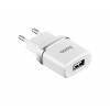 Мережевий зарядний пристрій HOCO C11 Smart single USB (iP cable) charger set White (6957531047735) - зображення 4