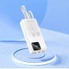 Зовнішній акумулятор REMAX Suji Series PD 20W+QC 22.5W  Fast Charging Cabled Power Bank 30000mAh  RPP-550 White (Білий)- № 2