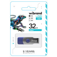 Флеш-накопичувач Wibrand USB 3.2 Gen1 Lizard 32GB Light Blue (Колір Light Blue) - фото № 3