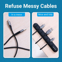 Органайзер Vention 5 Ports Desktop Cable Manager Black (KBRB0) (Колір 7073) - фото № 3