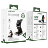 Бездротовий зарядний пристрій ACEFAST E20 desktop 3-in-1 wireless charging holder Black (7073)- № 2
