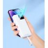 Зовнішній акумулятор REMAX Suji Series PD 20W+QC 22.5W  Fast Charging Cabled Power Bank 30000mAh  RPP-550 White (Білий)- № 4
