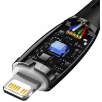 Кабель Baseus Glimmer Series Fast Charging Data Cable Type-C to iP 20W 2m Black (Колір 7073) - фото № 3