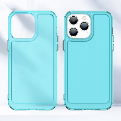 Чохол для смартфона Cosmic Clear Color 2 mm for Apple iPhone 14 Pro Max Transparent Blue (ClearColori14PMTrBlue) - зображення 2