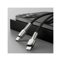 Кабель Baseus Cafule Series Metal Data Cable Type-C to iP PD 20W 2m Black (Колір 7073) - фото № 3
