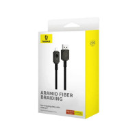 Кабель Baseus Unbreakable Series Fast Charging Data Cable USB to iP 2.4A 2m Cluster Black (Колір Cluster Black) - фото № 2