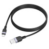 Кабель HOCO X109 Energy silicone charging data cable iP (L=1M) Black (7073)- № 5
