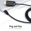Кабель Vention Type-C to HDMI 4K 30Hz Cable 1M Black (CGUBF) (7073)- № 6