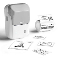Термопринтер для друку наклейок NIIMBOT B1 Grey (Колір Grey) - фото № 2