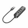 Адаптер Borofone DH5 Erudite Адаптер 4-в-1(USB to USB2.0*4)(L=0.2M) Черный (6941991104176) - изображение 2