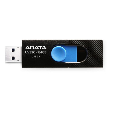 Flash A-DATA USB 3.0 AUV 320 64Gb Black/Blue - изображение 2