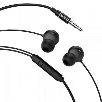 Навушники HOCO M44 Magic sound wired earphones with microphone Black - зображення 4