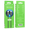 Кабель BOROFONE BX87 Sharp 60W charging data cable for Type-C to Type-C Black (Черный)- № 4