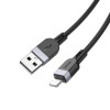 Кабель HOCO X109 Energy silicone charging data cable iP (L=1M) Black (7073)- № 4
