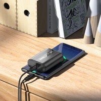 Зовнішній акумулятор HOCO Q3 Pro 22.5W+PD20W fully compatible power bank(10000mAh) Black (Цвет Черный) - фото № 6