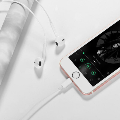 Навушники HOCO M80 Original series earphones for iP display White - изображение 6