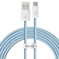 Кабель Baseus Dynamic Series Fast Charging Data Cable USB to Type-C 100W 1m Blue