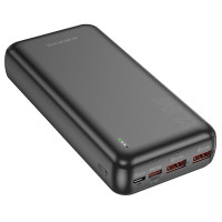 Зовнішній акумулятор BOROFONE BJ38A Power 22.5W+PD20W fully compatible power bank(20000mAh) Black (Колір Черный) - фото № 2