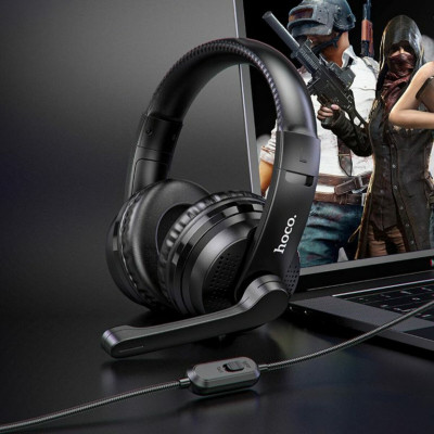 Навушники HOCO W103 Magic tour gaming headphones Black - изображение 6