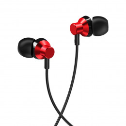 Навушники BOROFONE BM35 Farsighted universal earphones with mic Red