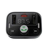 АЗП з FM-модулятором Baseus S-09 Pro Series Car FM Transmitter Cluster Black (Колір Черный) - фото № 5