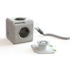 Мережевий подовжувач Allocacoc PowerCube Extended з заземленням 4 розетки 2 USB 1.5 м, сірий (White-Grey)- № 3