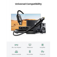 Аудіокабель UGREEN AV122 Toslink Optical Audio Cable 2m (Black)(UGR-70892) (Цвет Черный) - фото № 7