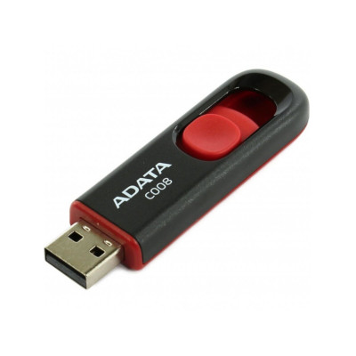 Flash A-DATA USB 2.0 C008 64Gb Black/Red (AC008-64G-RKD) - изображение 5