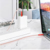 Кабель BOROFONE BX96 Ice crystal 60W silicone charging data cable Type-C to Type-C Red (BX96CCR) - зображення 4