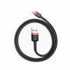 Кабель Baseus Cafule Cable USB For Type-C 3A 0.5m Red+Black (CATKLF-A91) - зображення 5