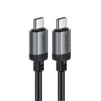 Кабель ACEFAST C20-03 USB-C to USB-C aluminum alloy charging data cable Black (Колір 7073) - фото № 2